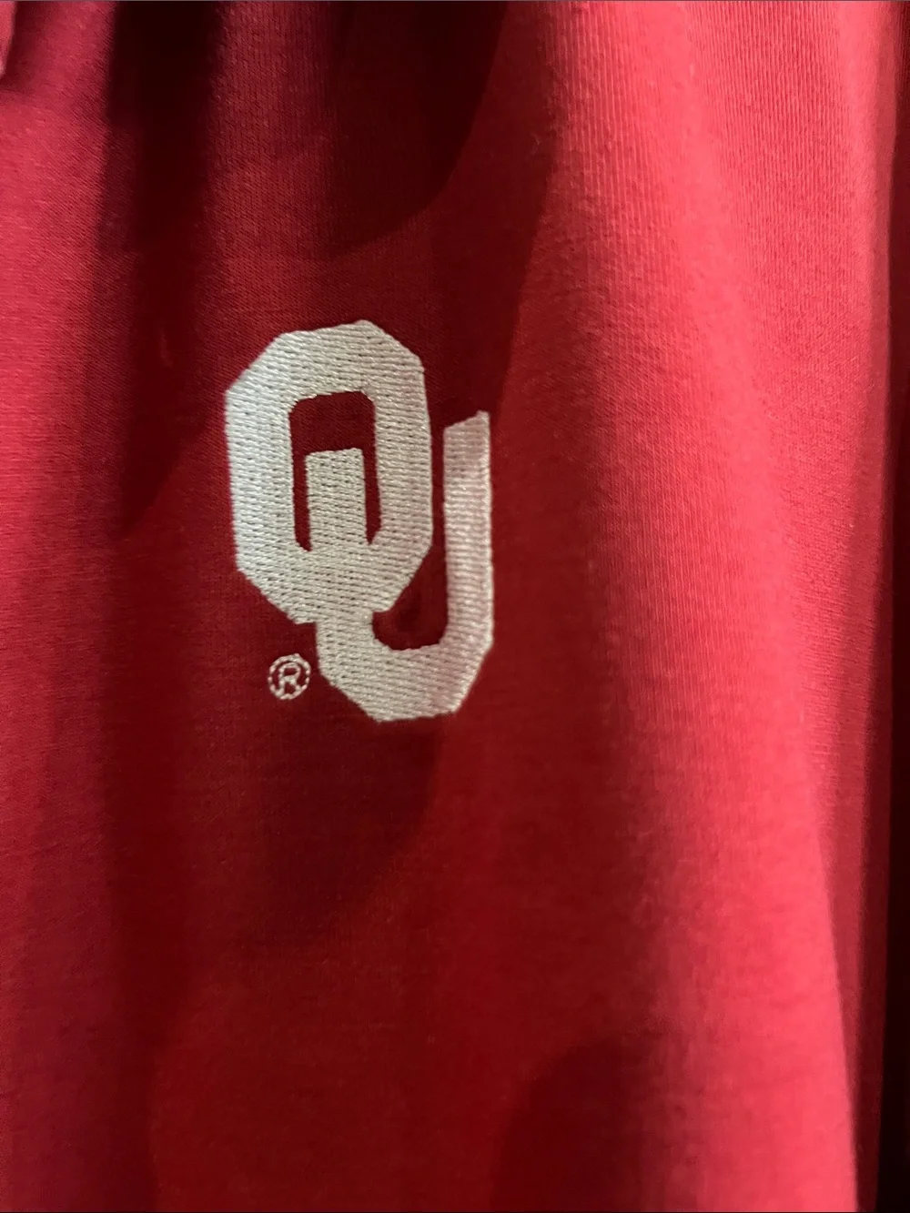 Jordan Men's Crimson Athletic Polo with OU Logo